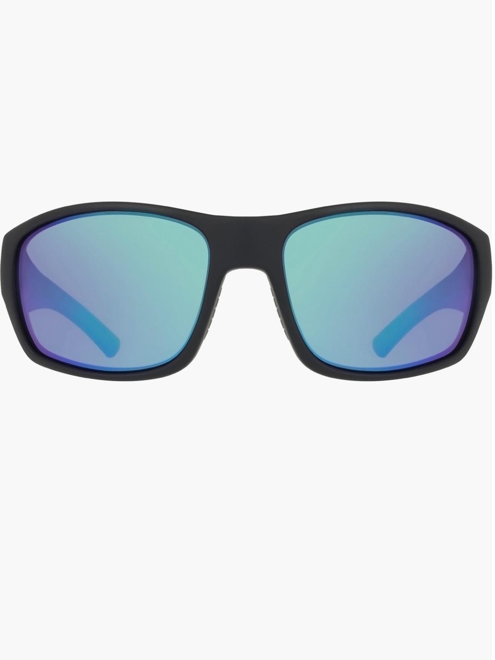 Men's Black Swim Sunglasses with Blue Mirrored Lenses and Polarized.